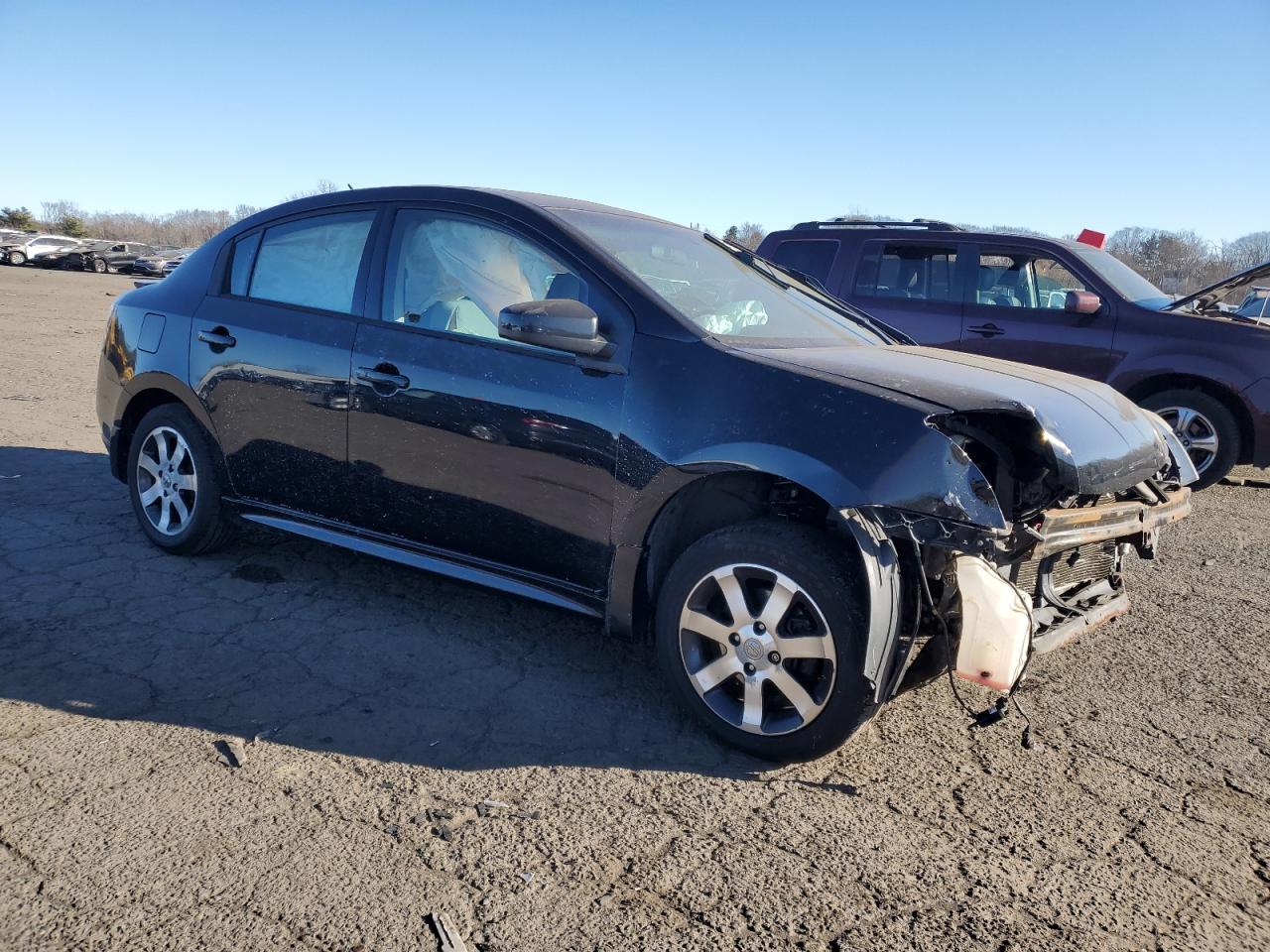 2012 Nissan Sentra VIN 3N1AB6AP0CL732944 Copart auction photo, front end damage thumbnail 4
