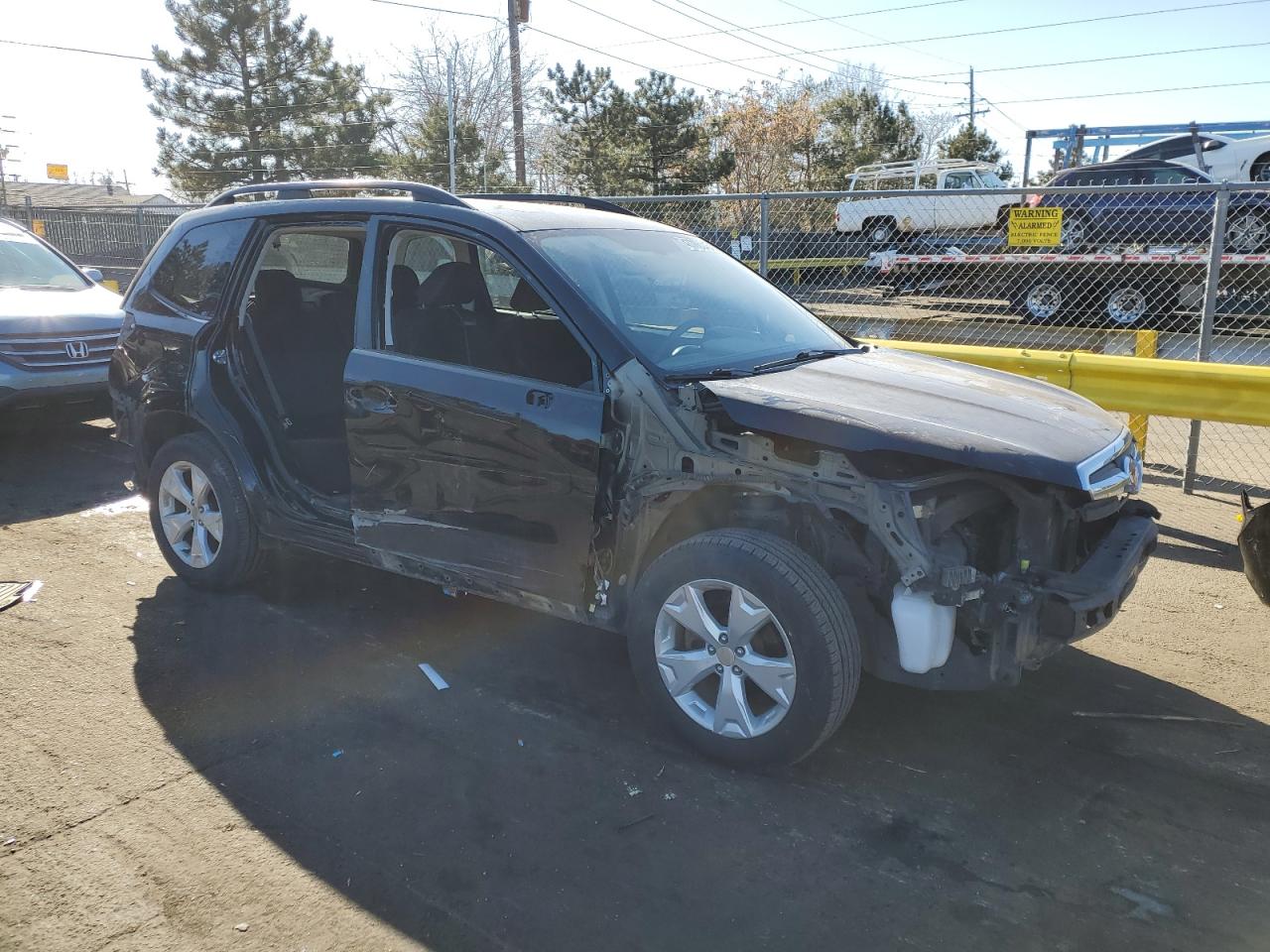 2015 Subaru Forester VIN JF2SJADC0FH533803 Copart auction photo, side damage thumbnail 4
