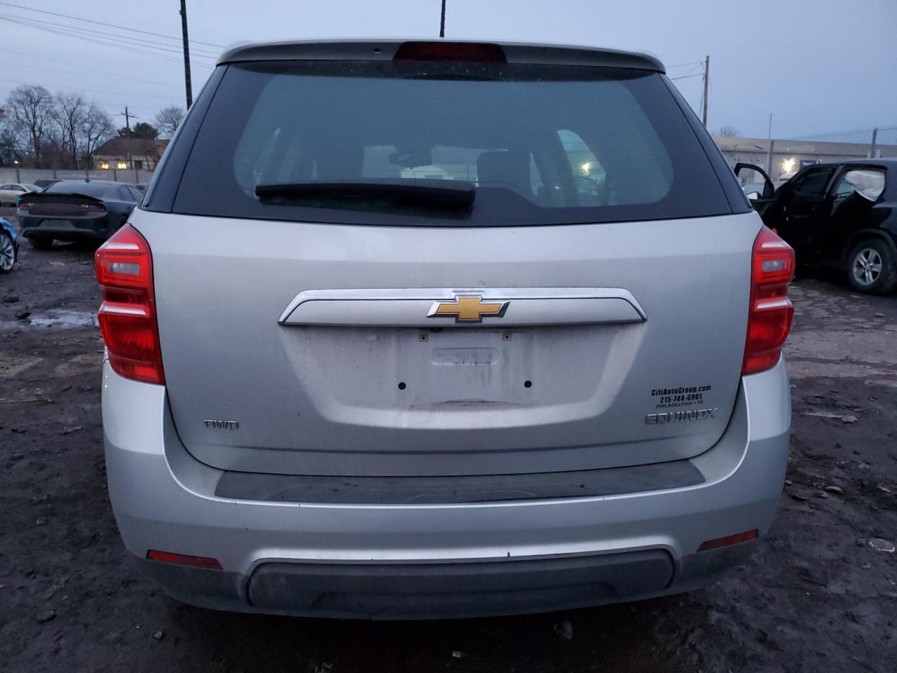 2016 Chevrolet Equinox VIN 2GNFLEEK1G6187914 Copart auction photo, front end / side damage thumbnail 6