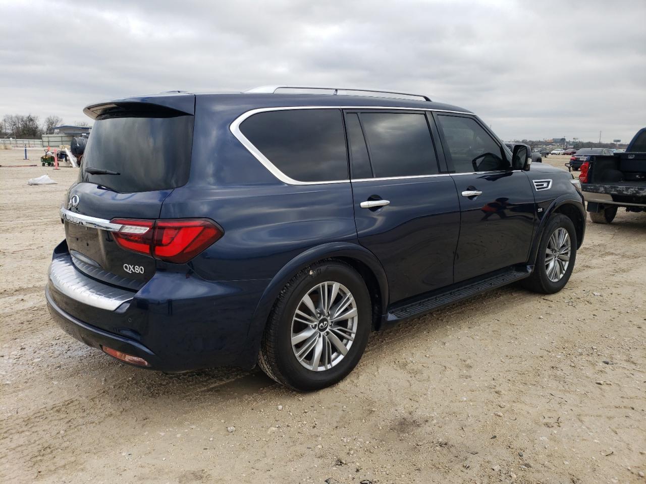 2019 Infiniti QX80 VIN JN8AZ2NF3K9681745 Copart auction photo, minor dent/scratches damage thumbnail 3