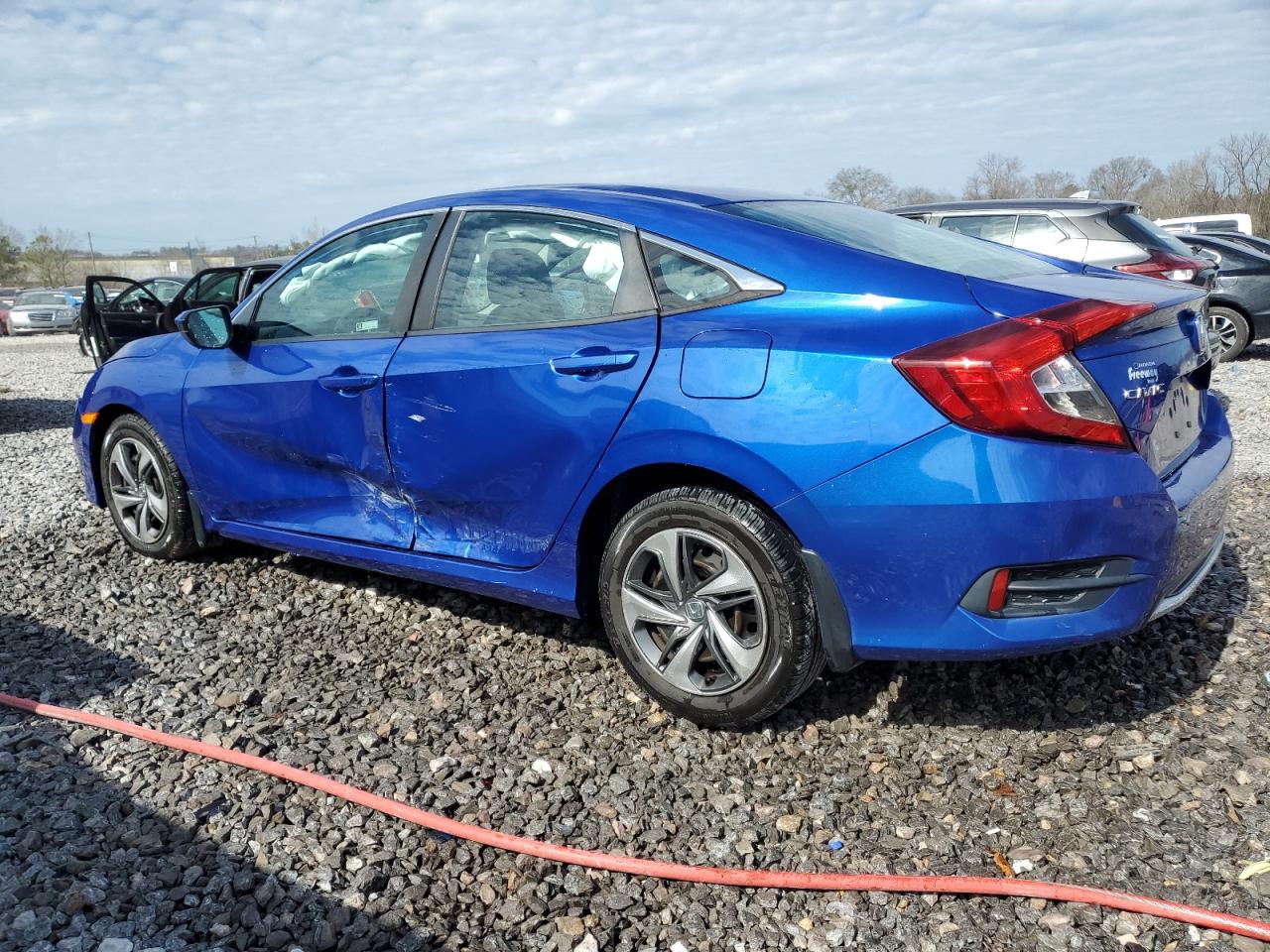 2020 Honda Civic VIN 2HGFC2F67LH580339 Copart auction photo, side damage thumbnail 2