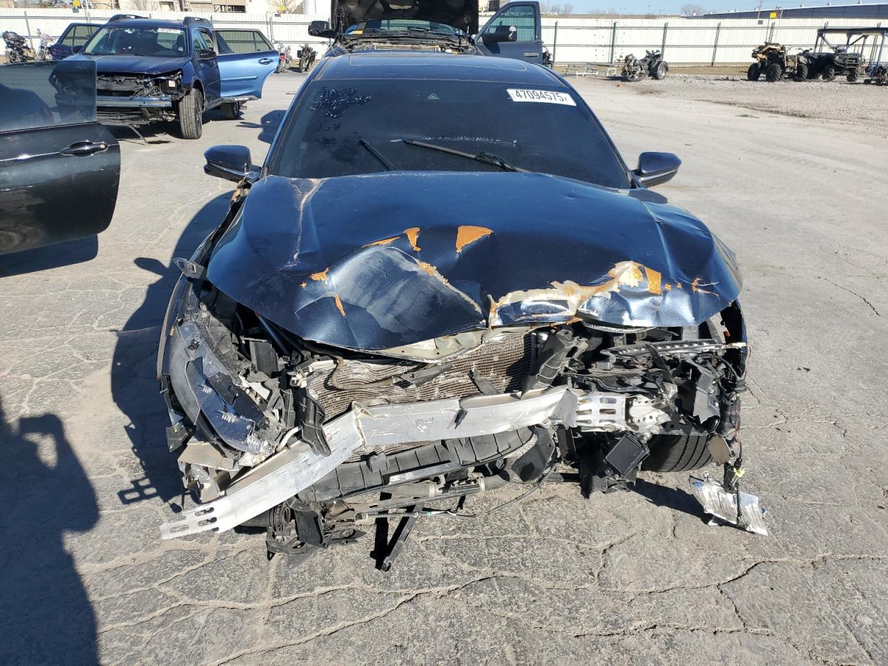 2017 Honda Civic VIN 19XFC1F95HE005775 Copart auction photo, front end damage thumbnail 5