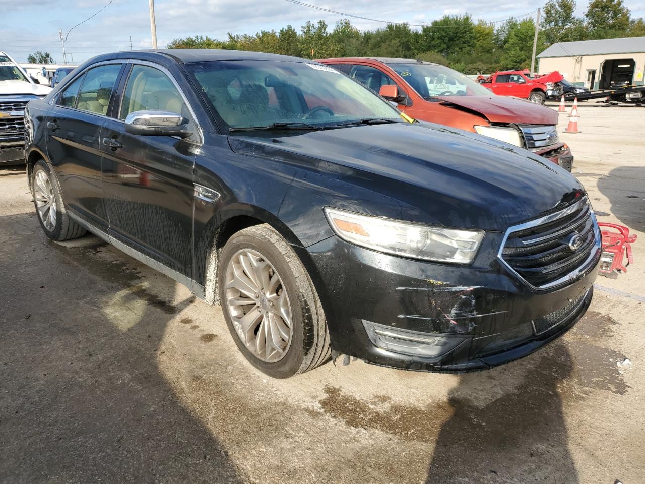 2013 Ford Taurus VIN 1FAHP2F81DG191423 Copart auction photo, front end / rear end damage thumbnail 4