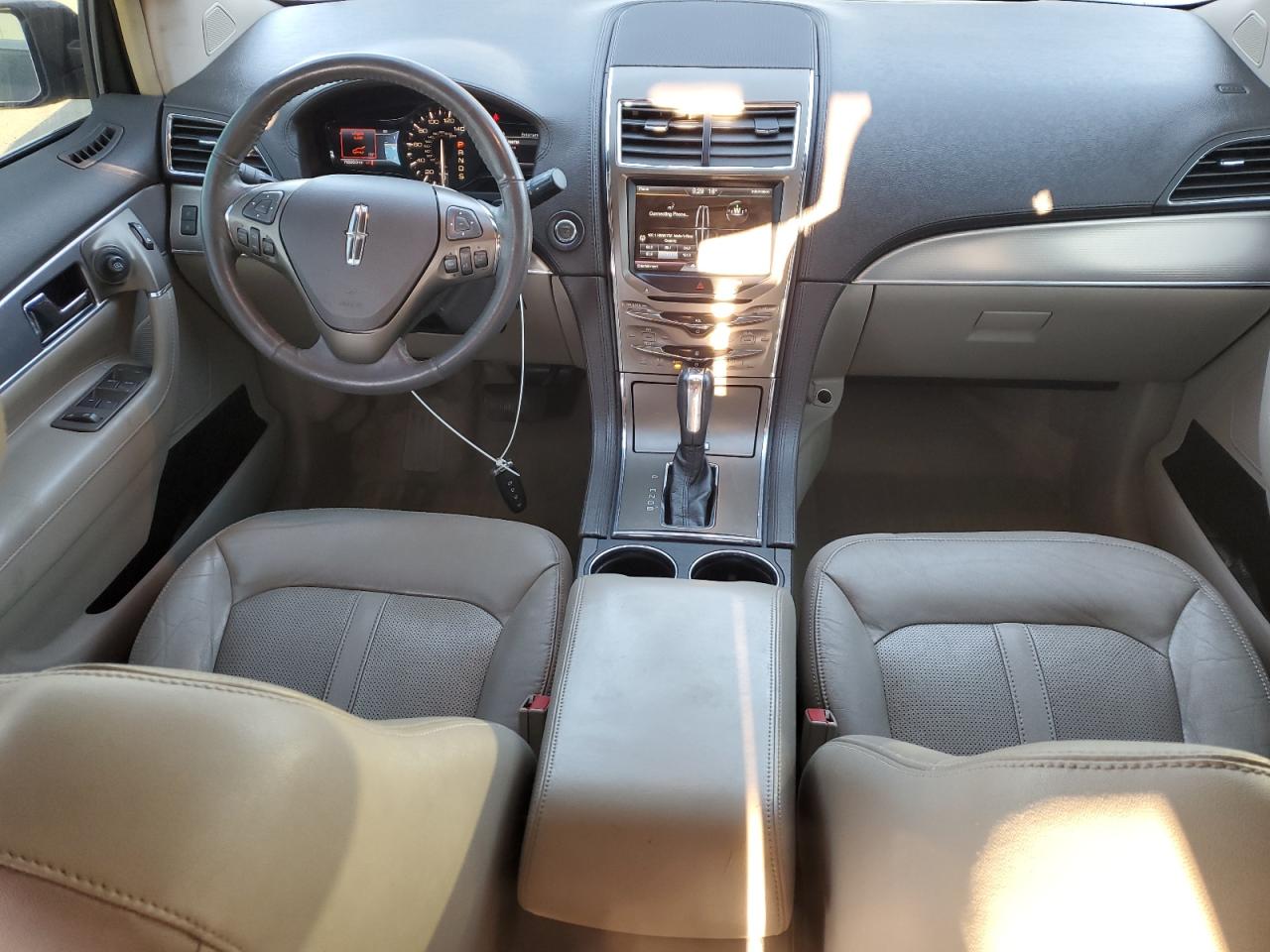 2013 Lincoln MKX VIN 2LMDJ8JK7DBL37038 Copart auction photo, undercarriage / front end damage thumbnail 8