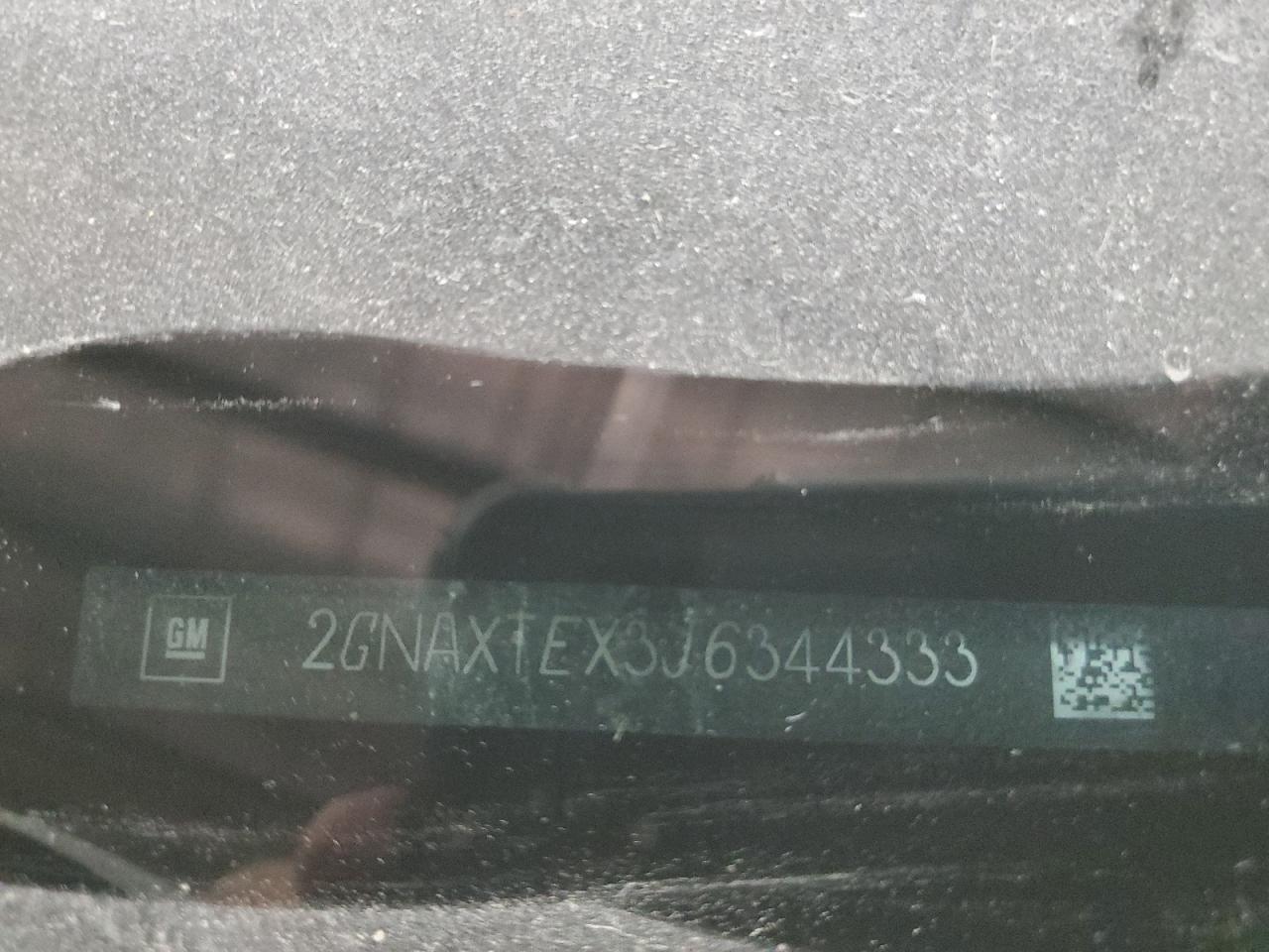 2018 Chevrolet Equinox VIN 2GNAXTEX3J6344333 Copart auction photo, biohazard/chemical damage thumbnail 12
