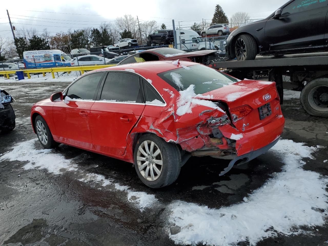 2010 Audi A4 VIN WAUFFAFLXAN024355 Copart auction photo, rear end damage thumbnail 2