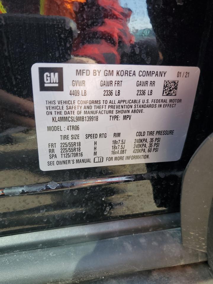 2021 Buick Encore VIN KL4MMCSL9MB139918 Copart auction photo, front end / undercarriage damage thumbnail 14