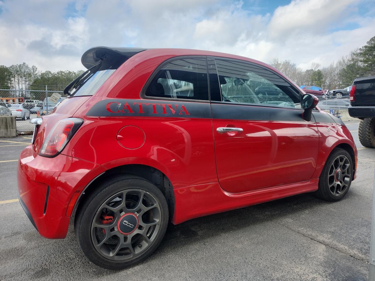2013 Fiat 500 VIN 3C3CFFHHXDT746395 Copart auction photo, minor dent/scratches / normal wear damage thumbnail 4