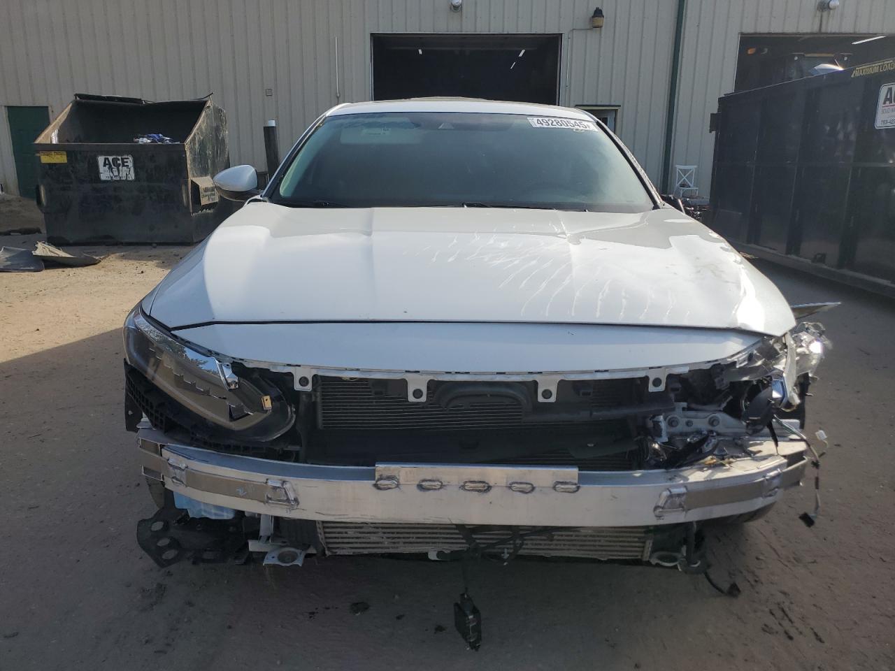 2021 Honda Accord VIN 1HGCV2F94MA018308 Copart auction photo, front end / side damage thumbnail 5