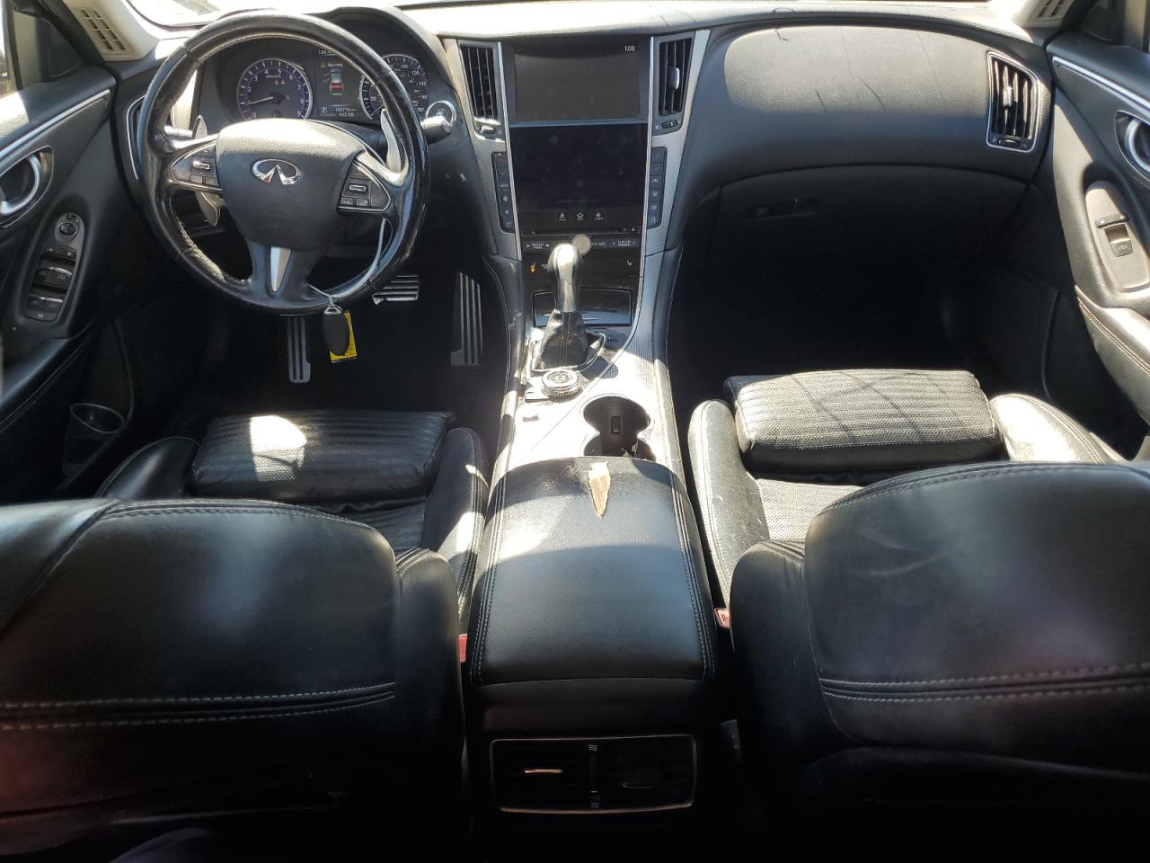 2015 Infiniti Q50 VIN JN1BV7APXFM354238 Copart auction photo, front end / rear end damage thumbnail 8