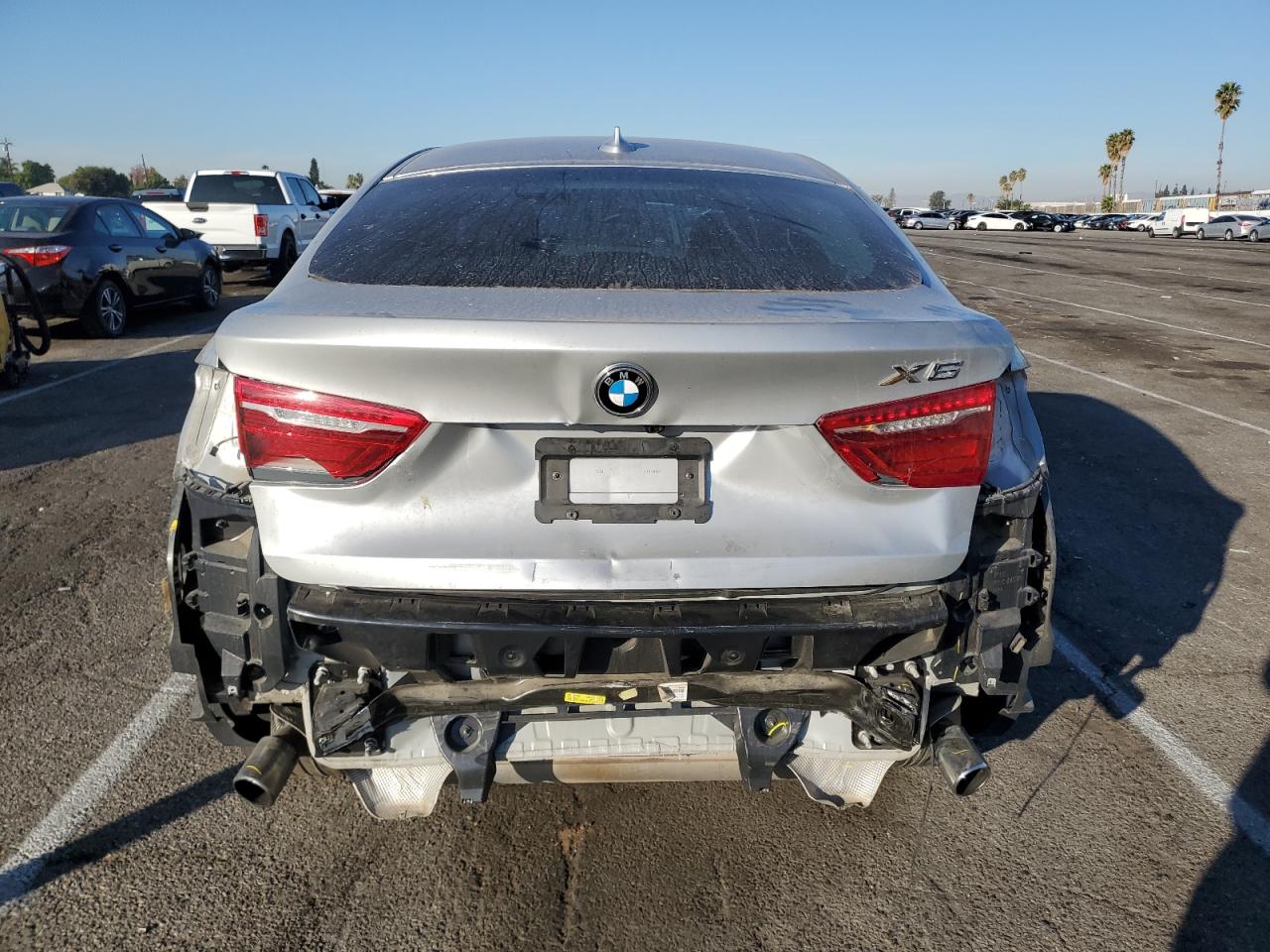 2016 BMW X6 VIN 5UXKU0C59G0F93390 Copart auction photo, rear end damage thumbnail 6