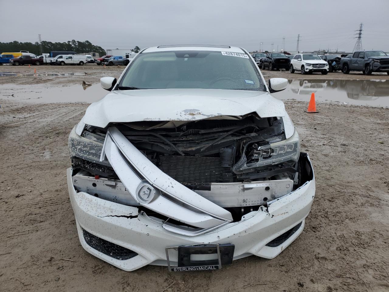 2016 Acura ILX VIN 19UDE2F77GA001767 Copart auction photo, front end / side damage thumbnail 5