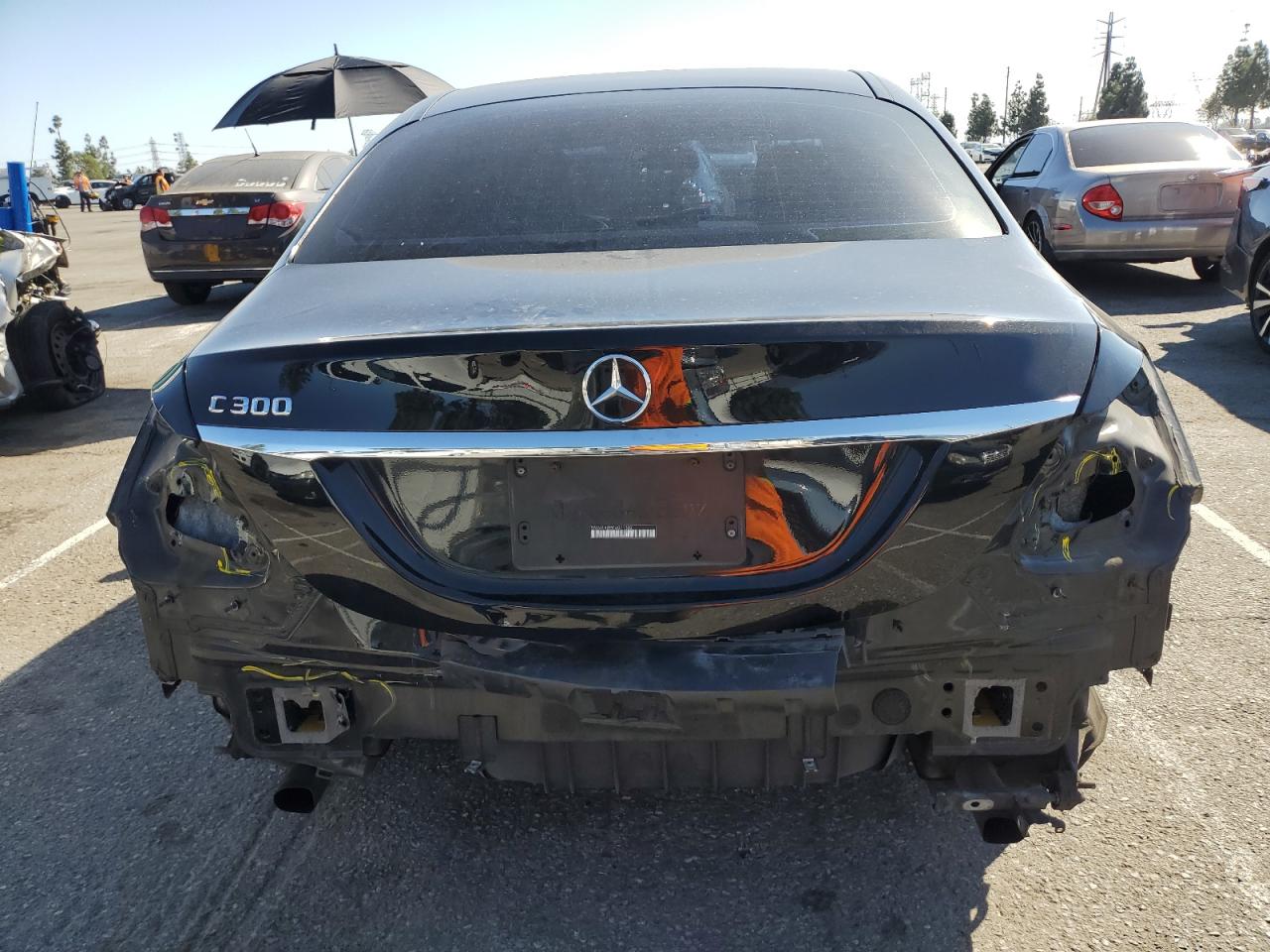 2015 Mercedes-Benz C-klasse VIN 55SWF4JB5FU071302 Copart auction photo, rear end damage thumbnail 6