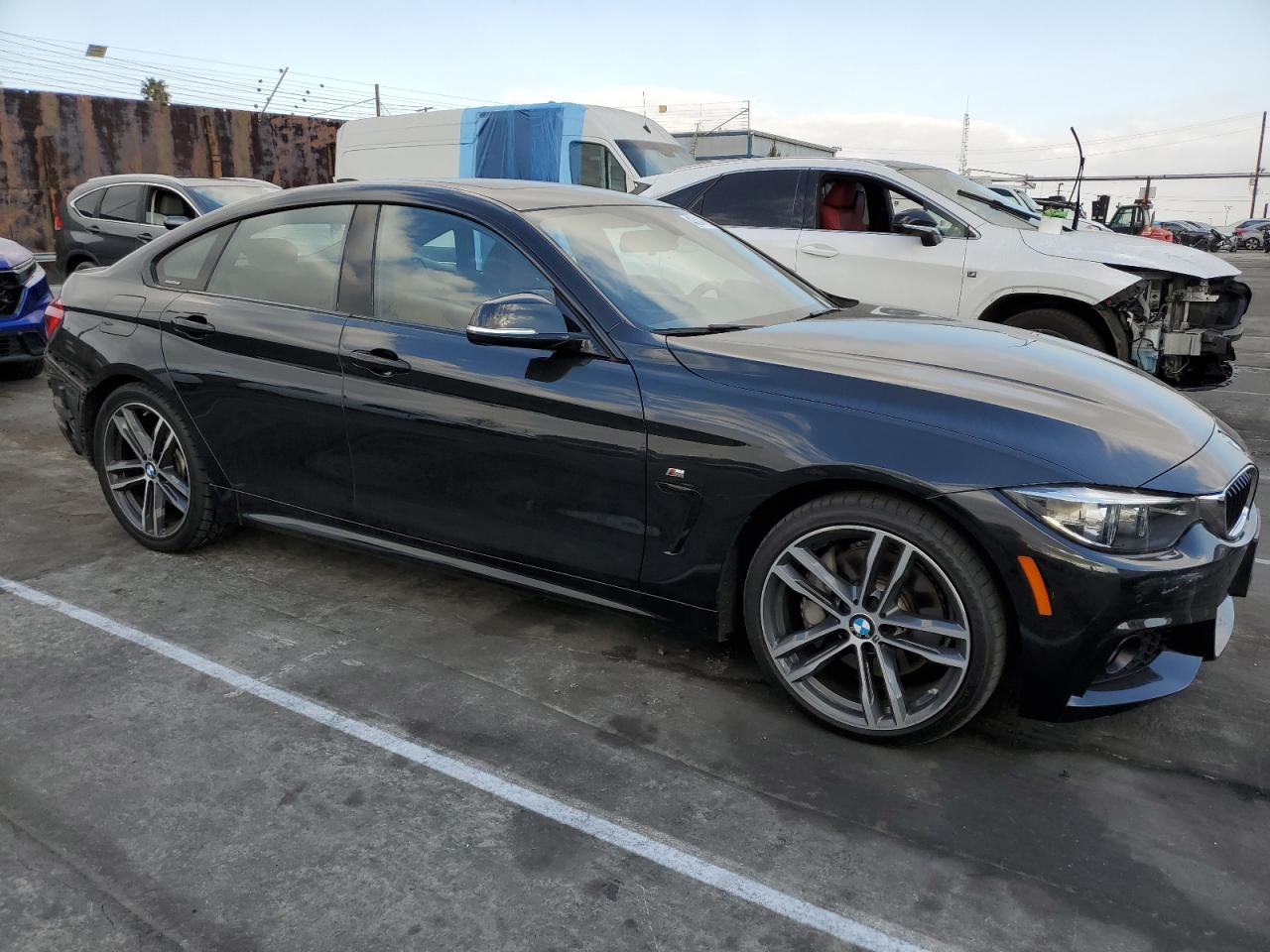2019 BMW 4er VIN WBA4J1C57KBM16093 Copart auction photo, rear end / side damage thumbnail 4