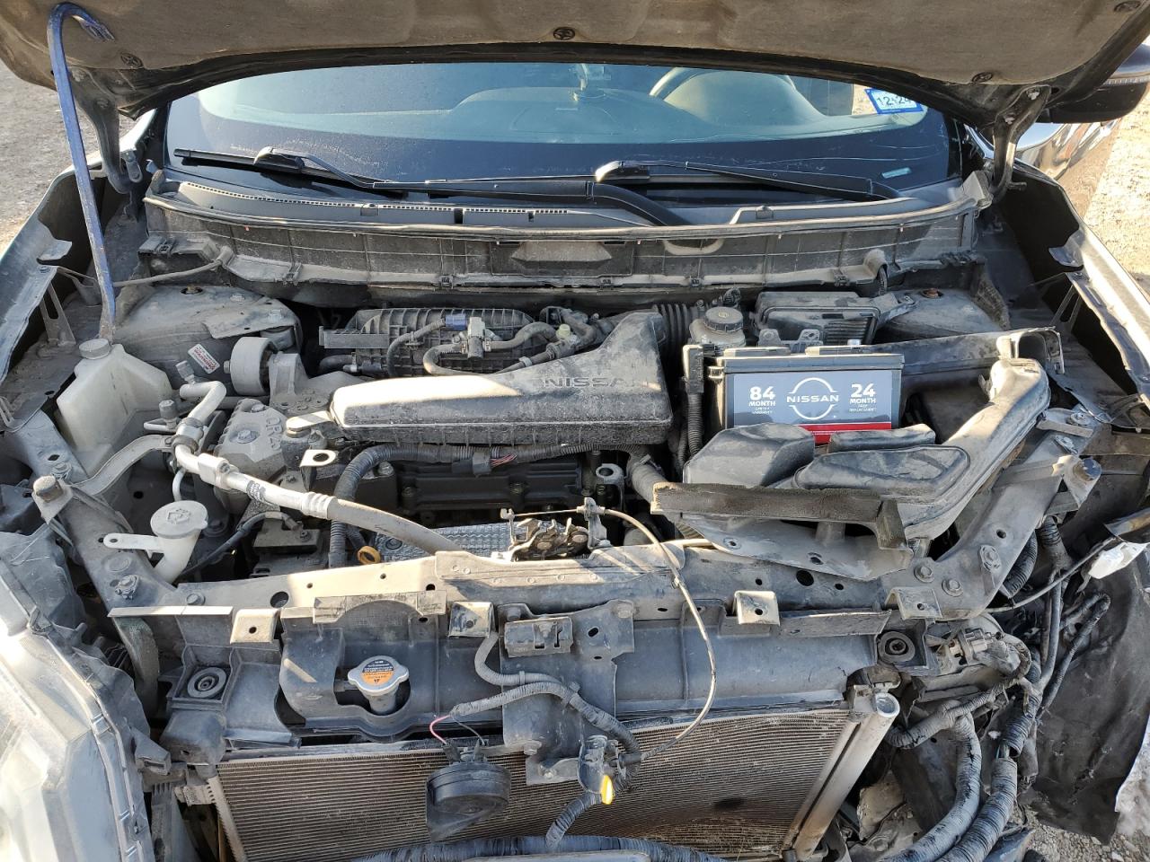 2017 Nissan Rogue VIN 5N1AT2MT9HC770036 Copart auction photo, front end / all over damage thumbnail 12