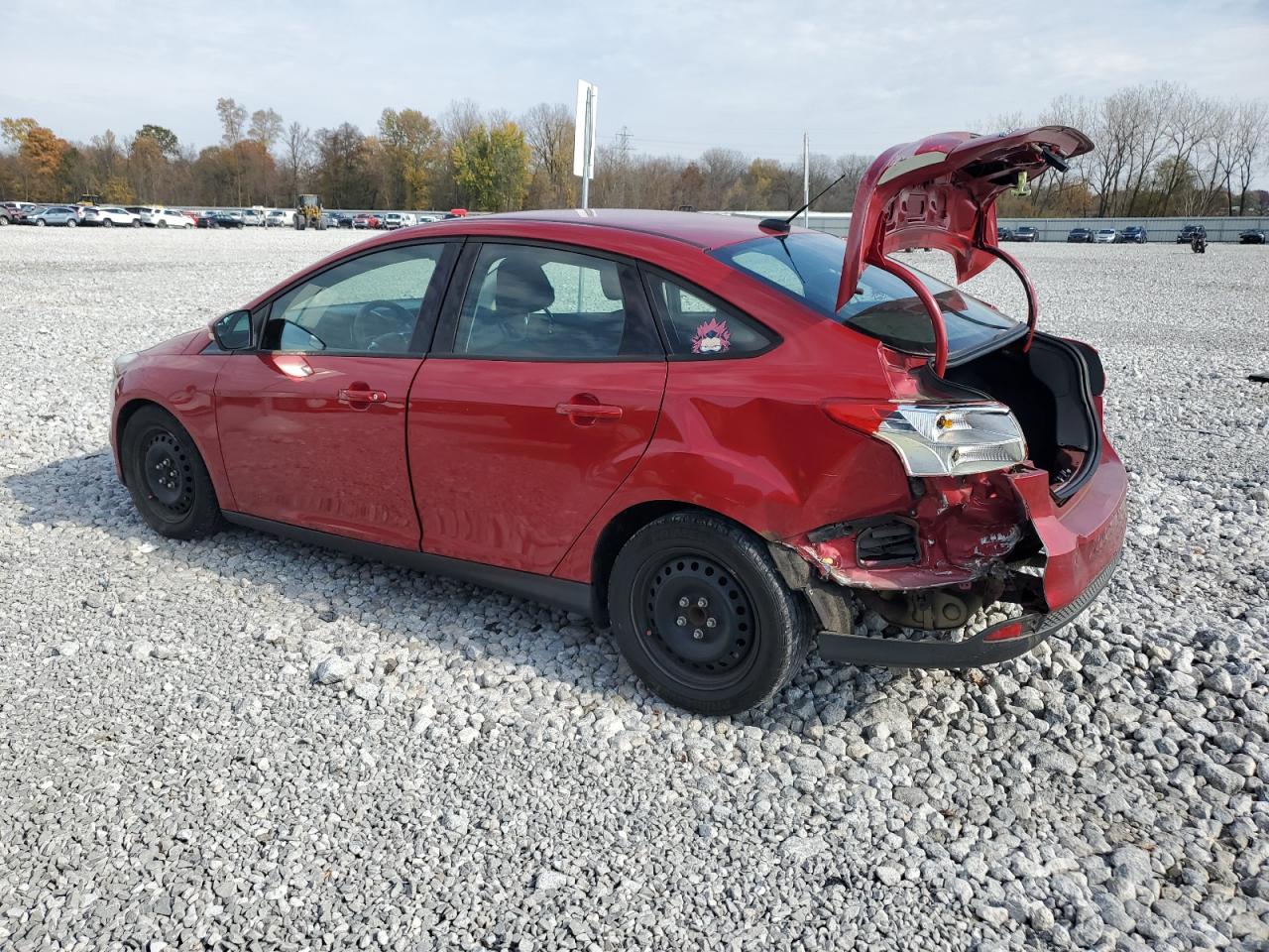2012 Ford Focus VIN 1FAHP3F23CL277825 Copart auction photo, rear end / undercarriage damage thumbnail 2