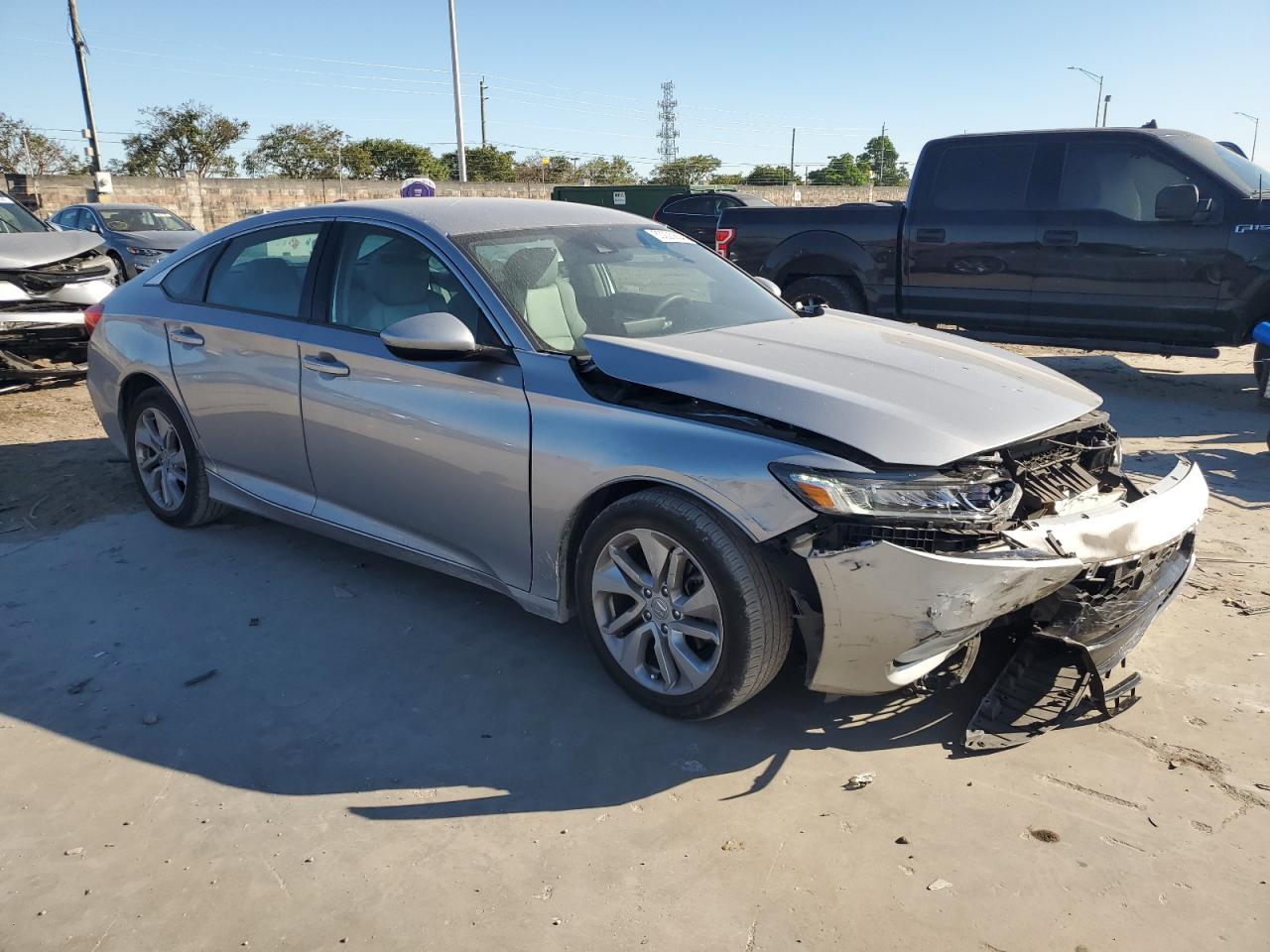 2020 Honda Accord VIN 1HGCV1F18LA129012 Copart auction photo, front end damage thumbnail 4