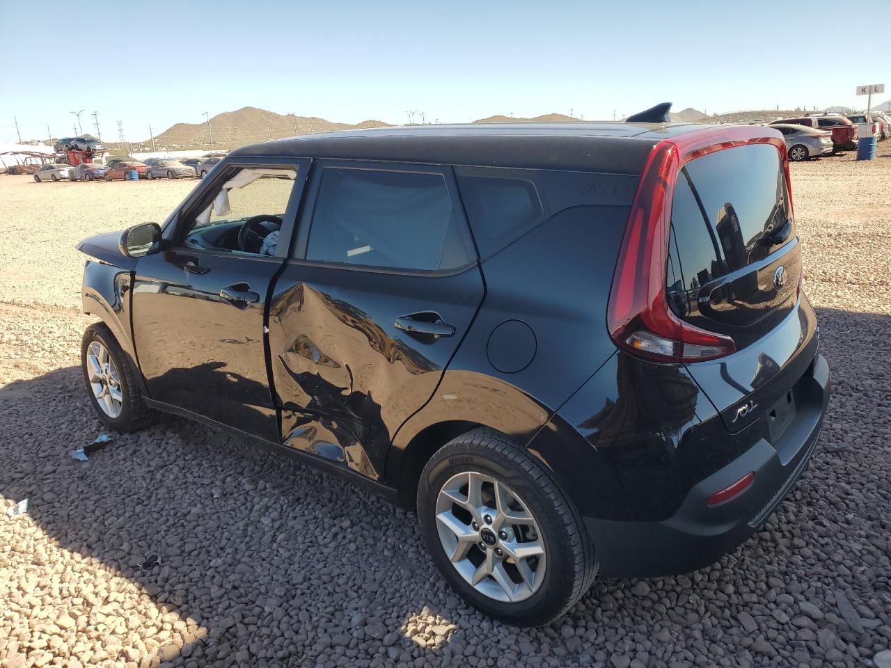 2020 KIA Soul VIN KNDJ23AU5L7123709 Copart auction photo, front end / side damage thumbnail 2