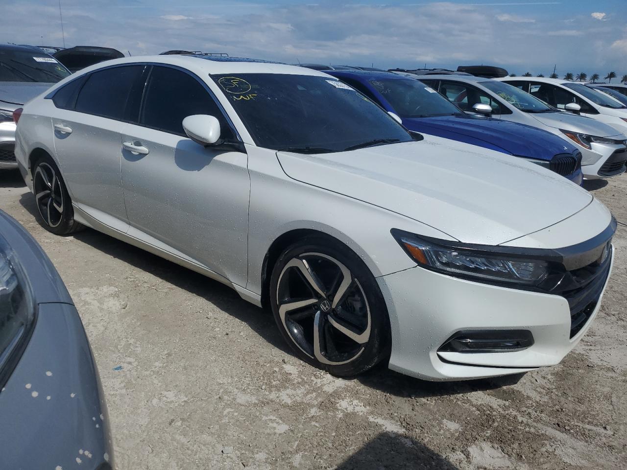 2020 Honda Accord VIN 1HGCV2F34LA007092 Copart auction photo, water/flood damage thumbnail 4