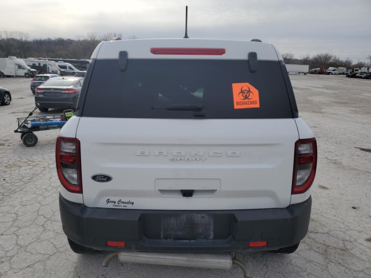 2022 Ford Bronco VIN 3FMCR9B6XNRE12969 Copart auction photo, front end damage thumbnail 6