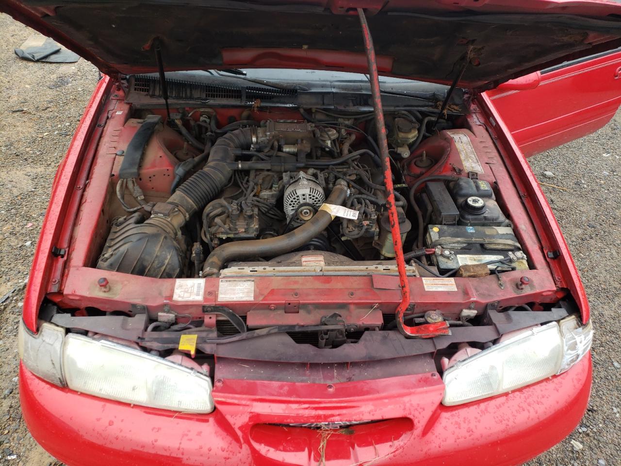 1996 Ford Thunderbird VIN 1FALP62W8TH174603 Copart auction photo, all over damage thumbnail 13