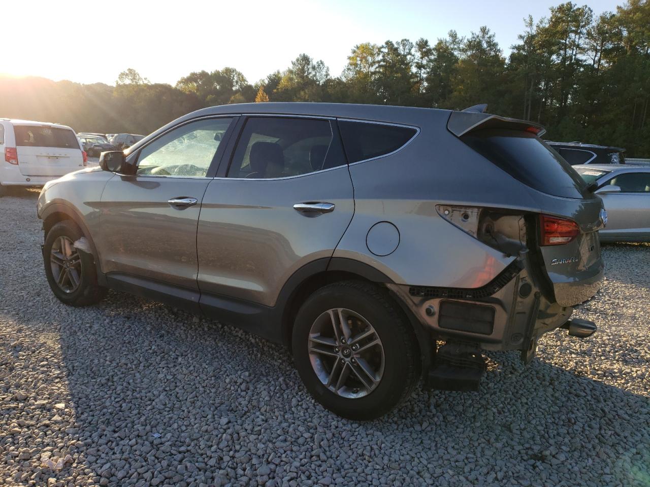 2017 Hyundai Santa Fe VIN 5XYZT3LB1HG433734 Copart auction photo, all over damage thumbnail 2