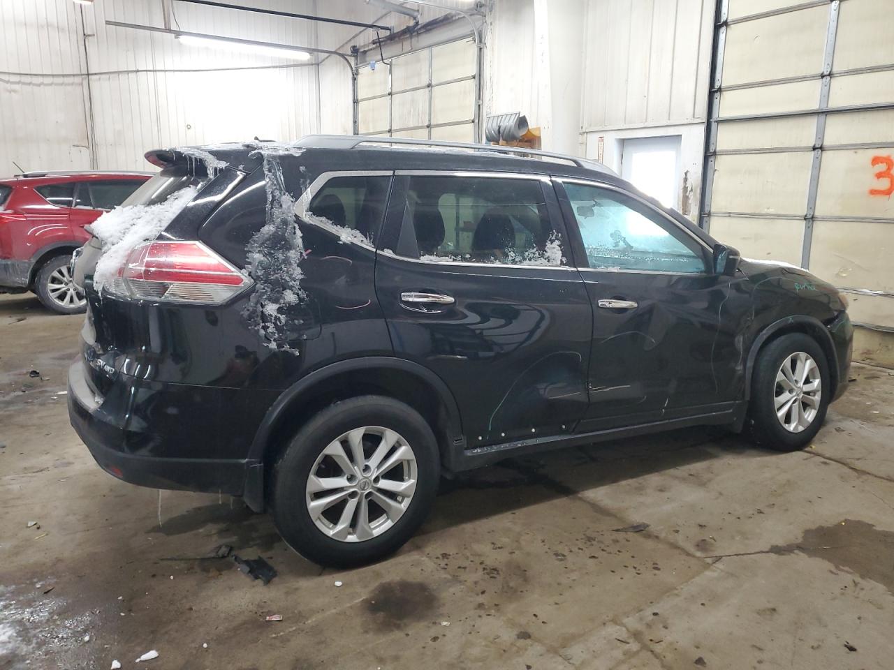 2016 Nissan Rogue VIN 5N1AT2MV0GC801979 Copart auction photo, front end / side damage thumbnail 3