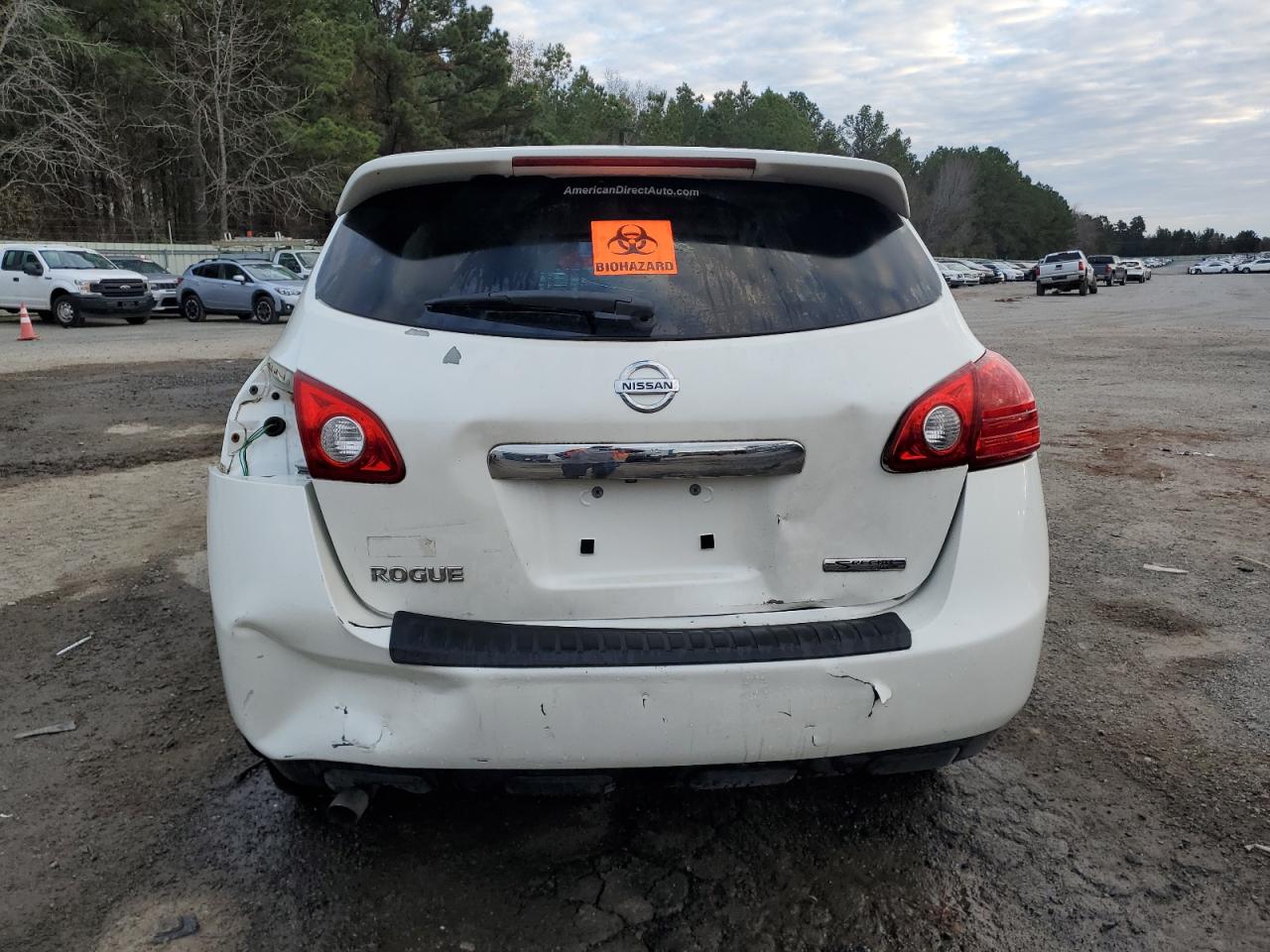 2013 Nissan Rogue VIN JN8AS5MT9DW551552 Copart auction photo, front end / rear end damage thumbnail 6