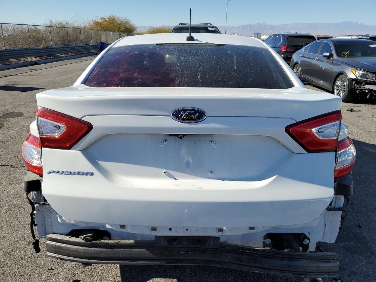2016 Ford Fusion VIN 3FA6P0G73GR369380 Copart auction photo, rear end damage thumbnail 6