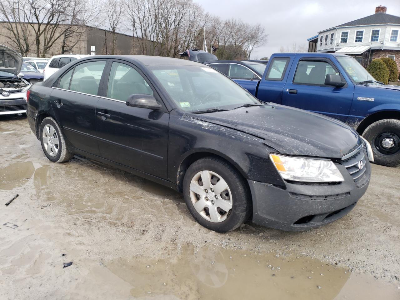 2009 Hyundai Sonata VIN 5NPET46F89H440984 Copart auction photo, all over damage thumbnail 4