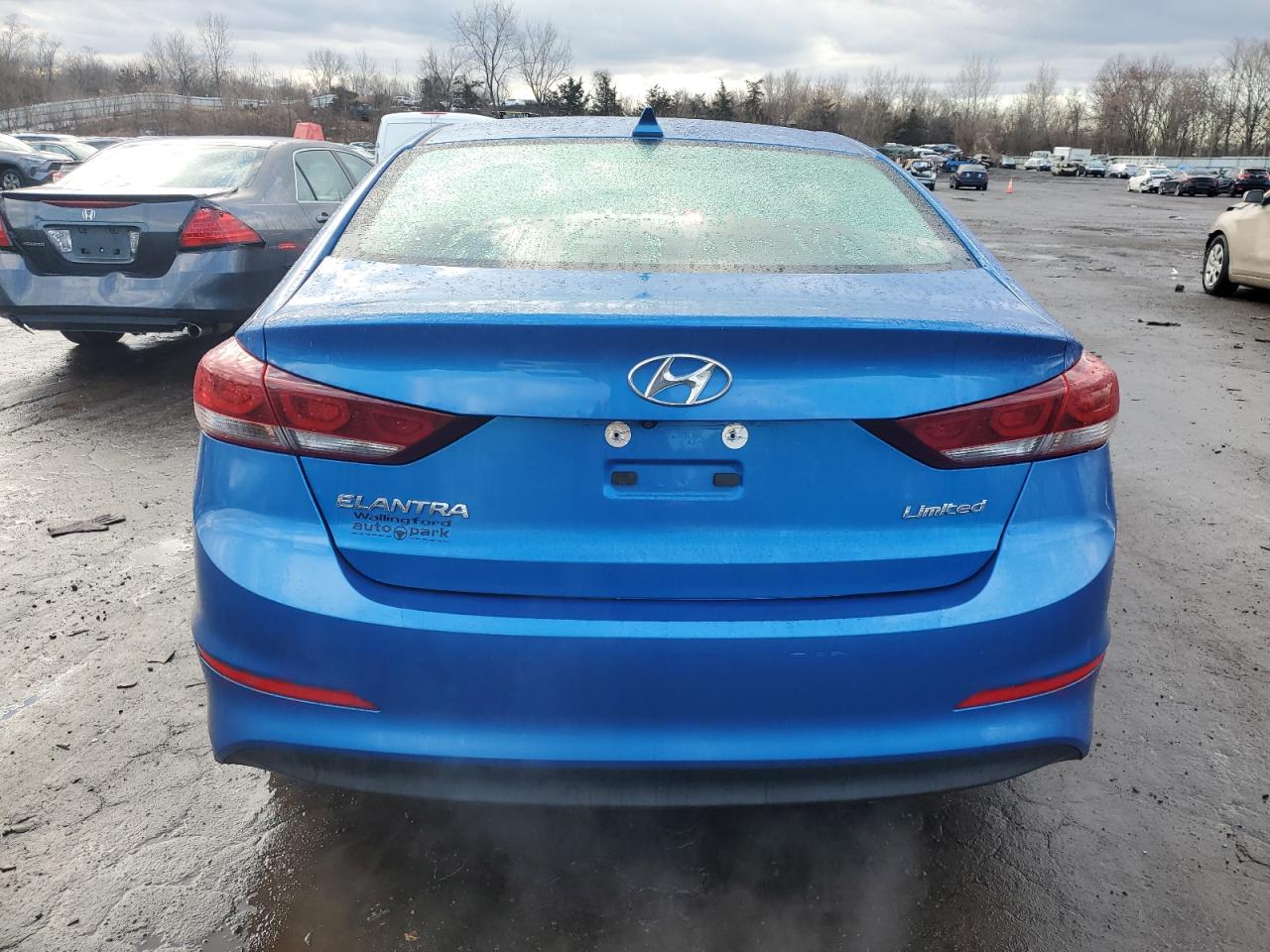 2017 Hyundai Elantra VIN KMHD84LFXHU076245 Copart auction photo, front end damage thumbnail 6