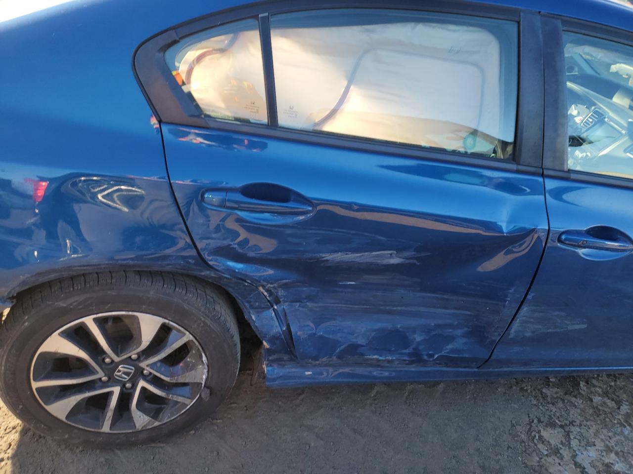 2014 Honda Civic VIN 2HGFB2F80EH546914 Copart auction photo, side damage thumbnail 10