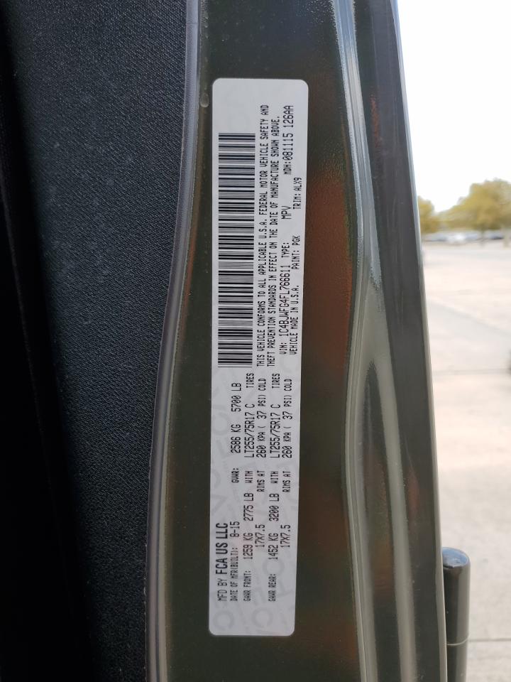 2015 Jeep Wrangler VIN 1C4BJWFG4FL766611 Copart auction photo, front end / minor dent/scratches damage thumbnail 14