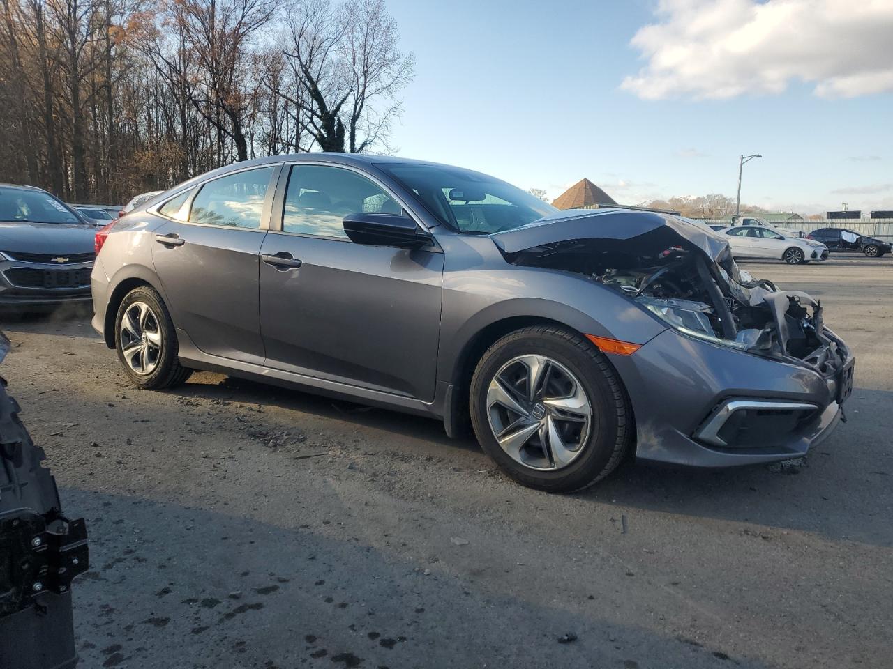2019 Honda Civic VIN 2HGFC2F67KH547016 Copart auction photo, front end damage thumbnail 4