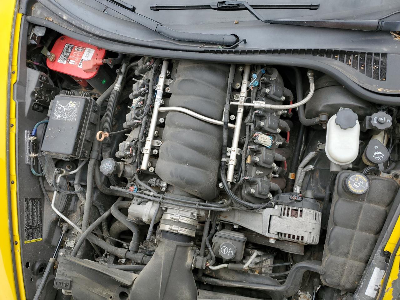 2008 Chevrolet Corvette VIN 1G1YY25W585104169 Copart auction photo, all over damage thumbnail 11