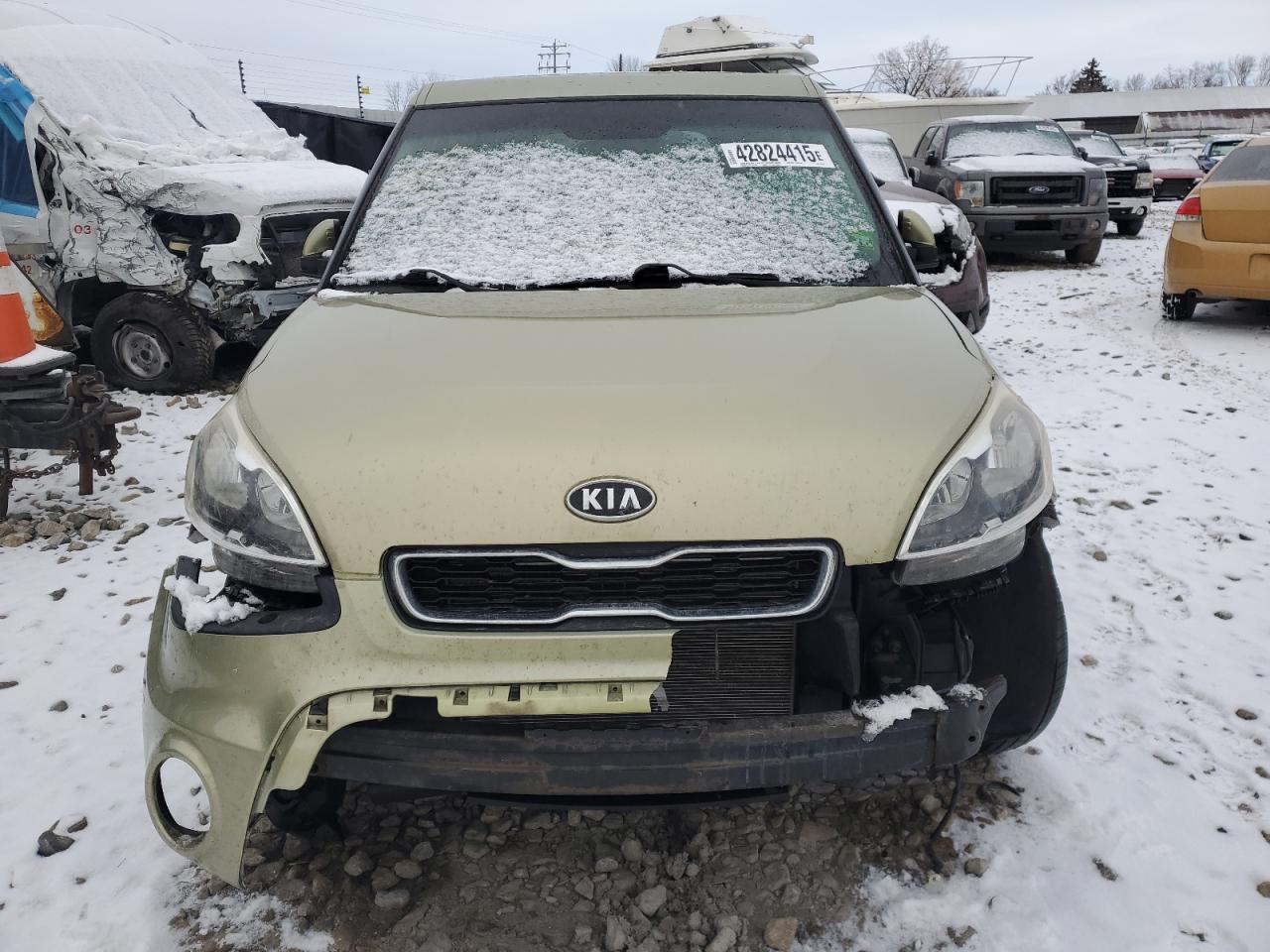 2012 KIA Soul VIN KNDJT2A67C7467809 Copart auction photo, front end / undercarriage damage thumbnail 5