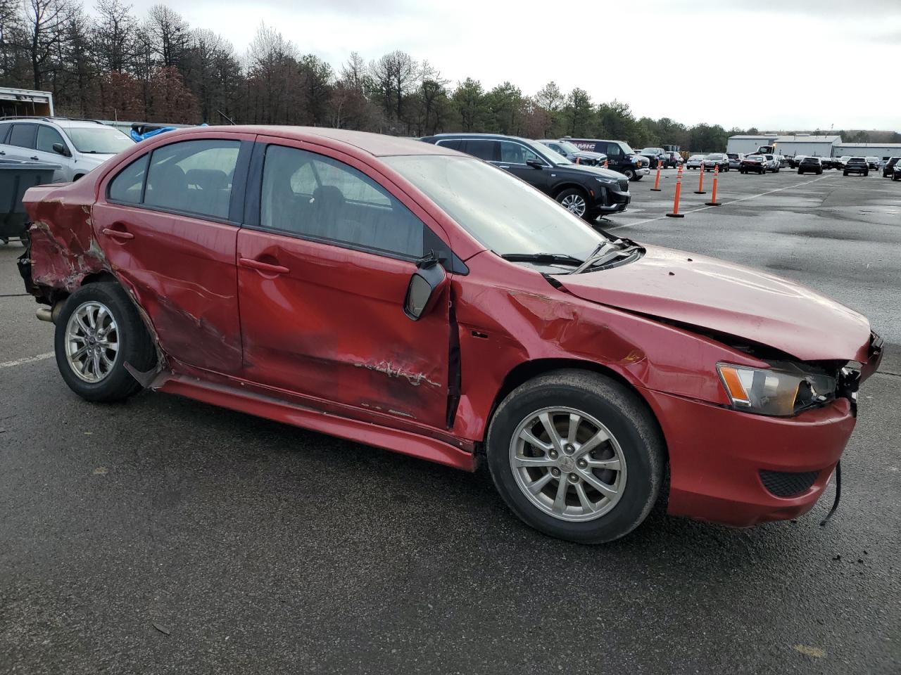 2012 Mitsubishi Lancer VIN JA32U2FU4CU017978 Copart auction photo, all over damage thumbnail 4