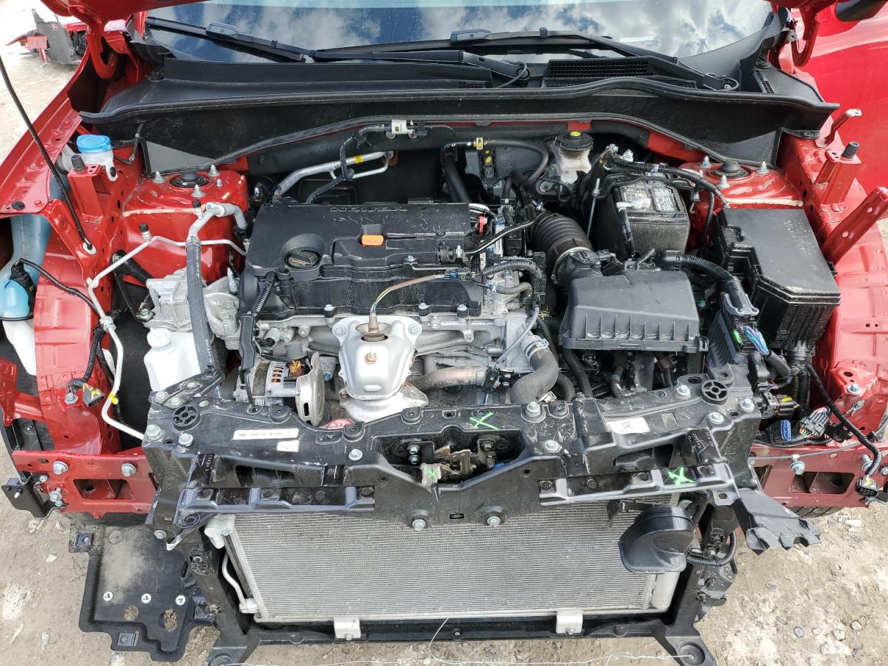 2024 Honda HR-V VIN 3CZRZ2H55RM703431 Copart auction photo, front end / side damage thumbnail 12