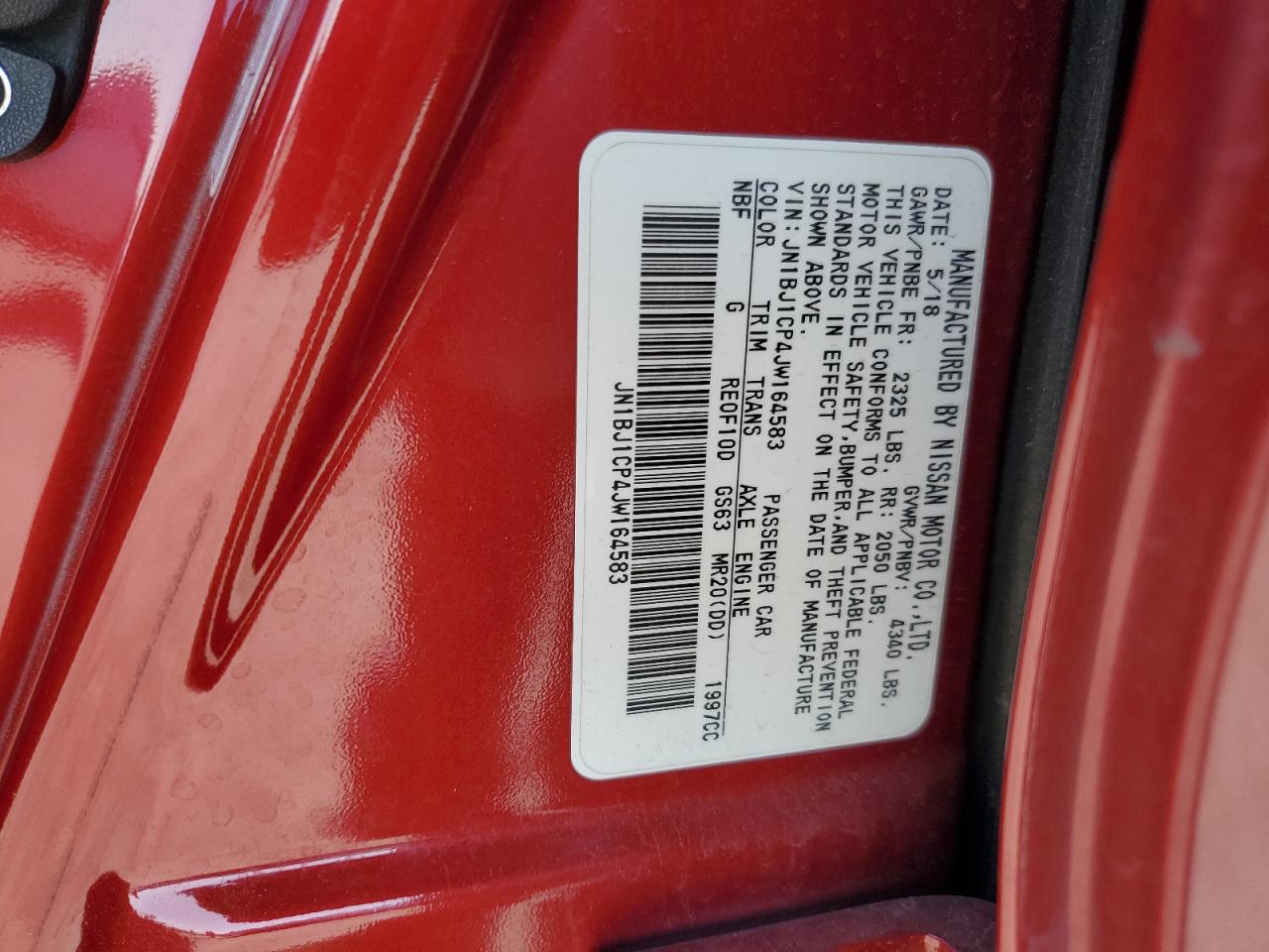2018 Nissan Rogue VIN JN1BJ1CP4JW164583 Copart auction photo, undercarriage / side damage thumbnail 13