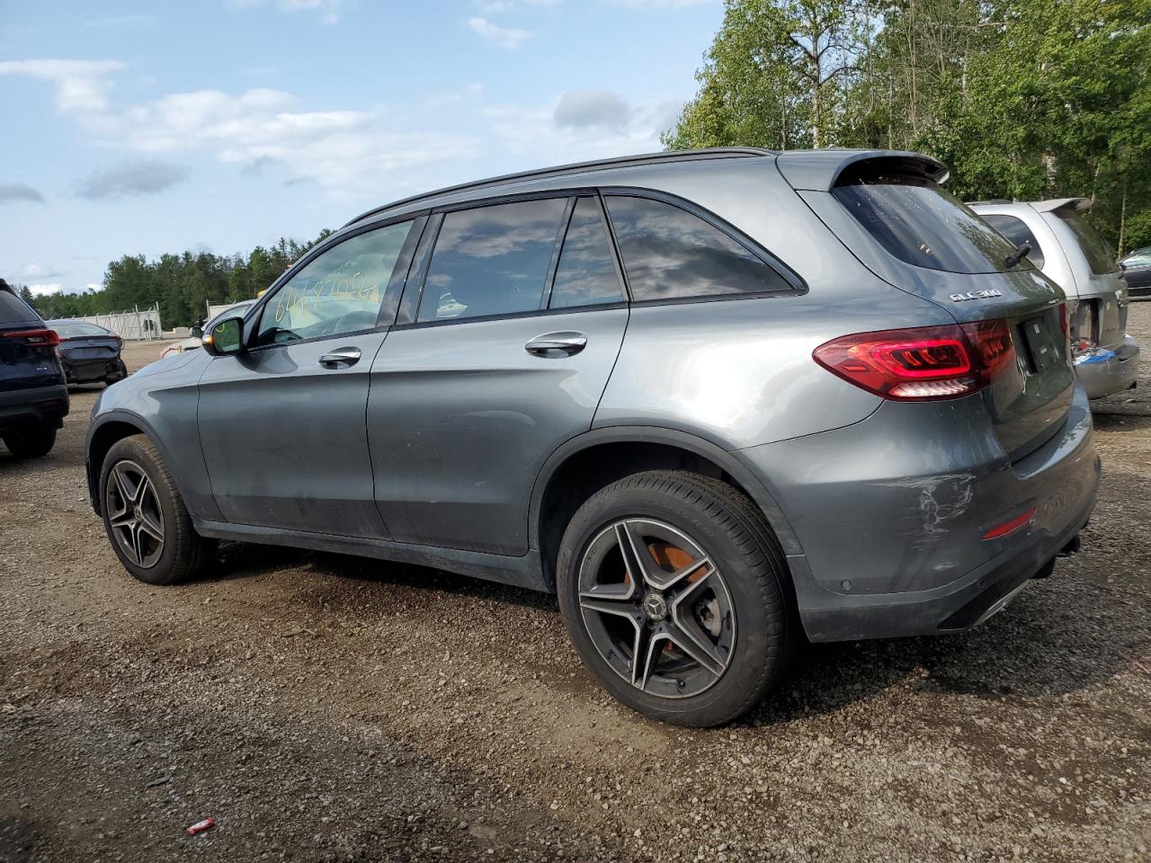 2021 Mercedes-Benz GLC VIN W1N0G8EB9MV278031 Copart auction photo, vandalism / side damage thumbnail 2