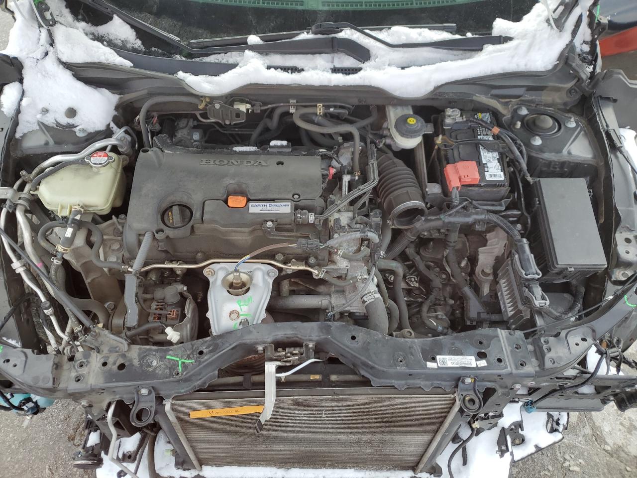 2016 Honda Civic VIN 19XFC2F56GE205470 Copart auction photo, front end / side damage thumbnail 11