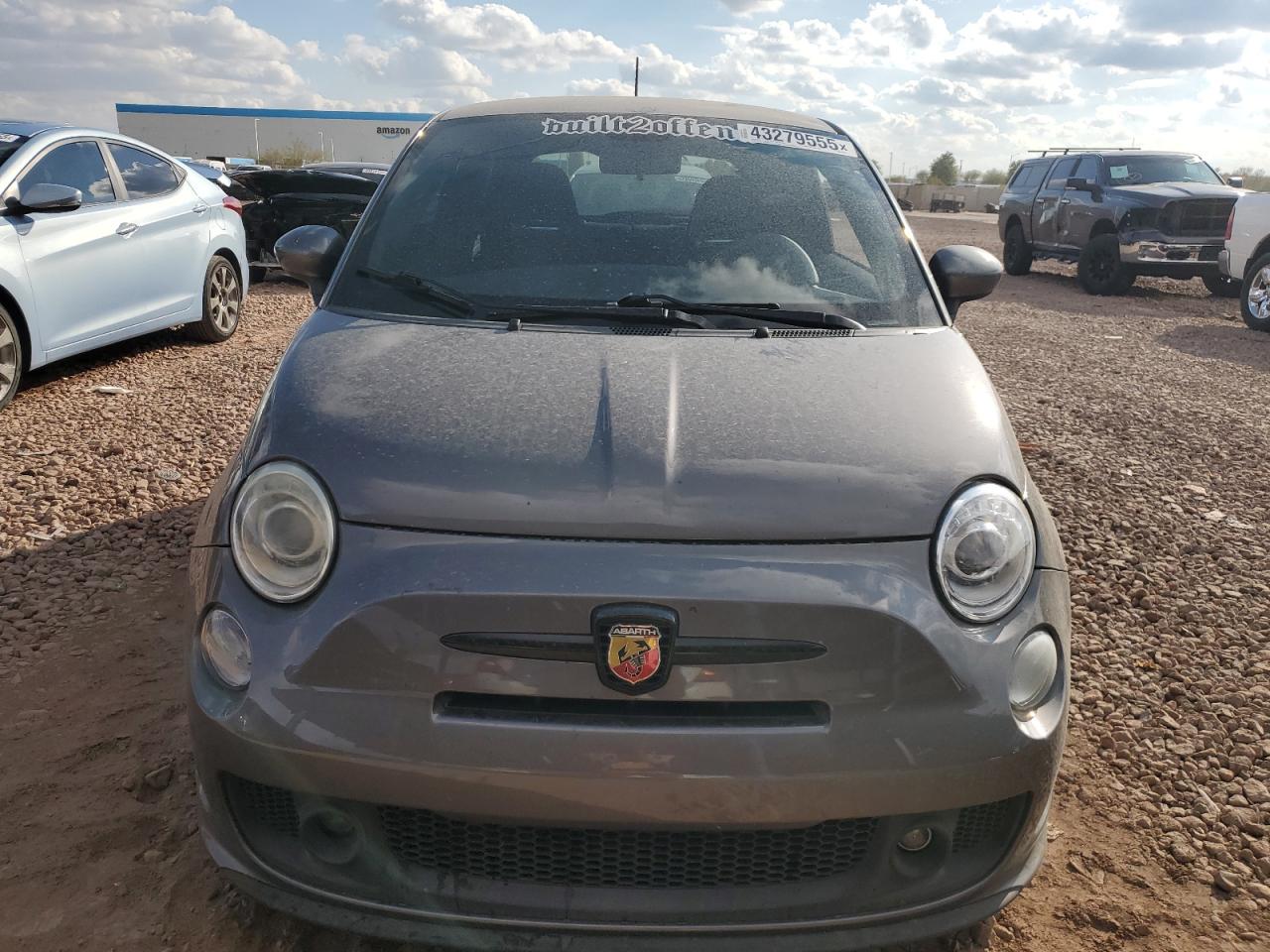2013 Fiat 500 VIN 3C3CFFFH8DT753221 Copart auction photo, rear end damage thumbnail 5