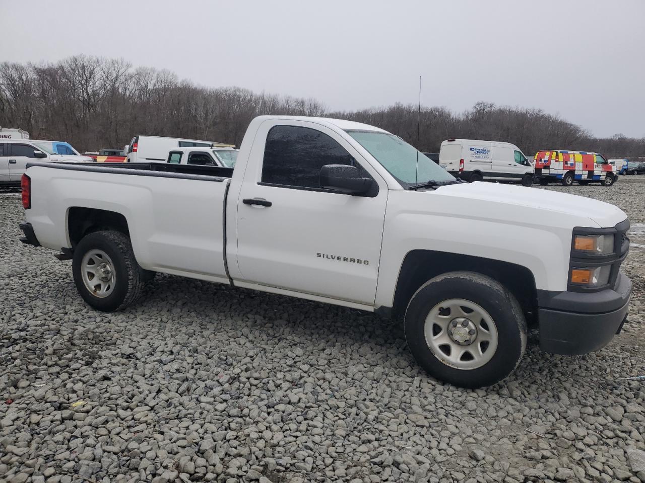 2014 Chevrolet Silverado VIN 1GCNCPEH7EZ295069 Copart auction photo, side / rear end damage thumbnail 4