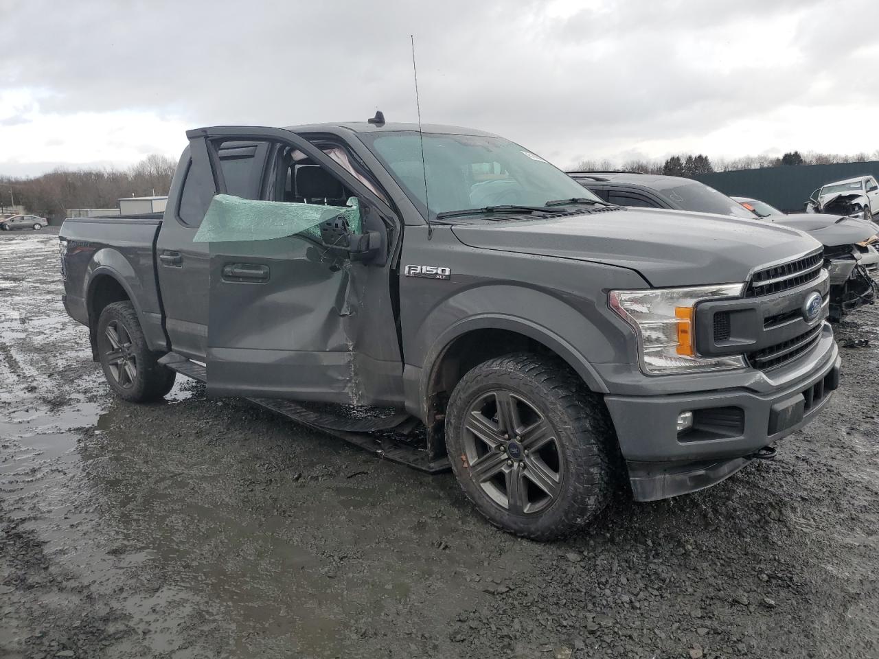 2020 Ford F-150 VIN 1FTEW1E46LFC15230 Copart auction photo, side damage thumbnail 4