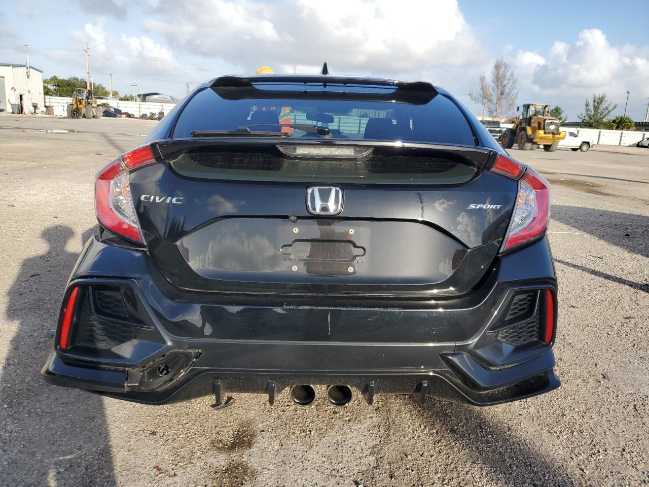 2020 Honda Civic VIN SHHFK7H44LU221433 Copart auction photo, side / rear end damage thumbnail 6