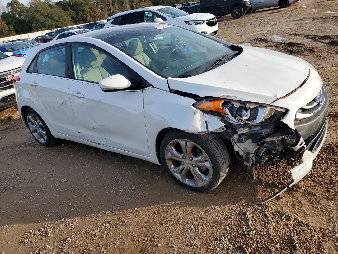 2013 Hyundai Elantra VIN KMHD35LE2DU050146 Copart auction photo, front end / side damage thumbnail 4