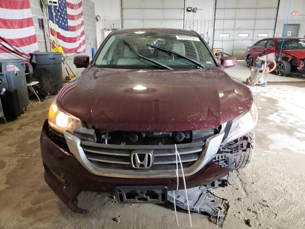 2014 Honda Accord VIN 1HGCR2F86EA082606 Copart auction photo, front end / minor dent/scratches damage thumbnail 5