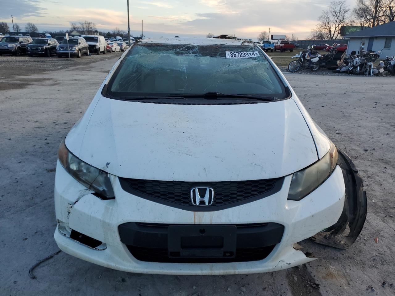 2012 Honda Civic VIN 2HGFG3B5XCH566085 Copart auction photo, all over damage thumbnail 5