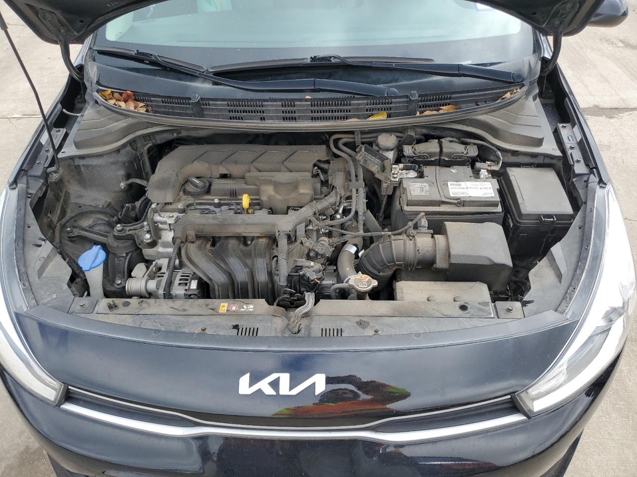 2022 KIA Rio VIN 3KPA24ADXNE463852 Copart auction photo, side / hail damage thumbnail 12