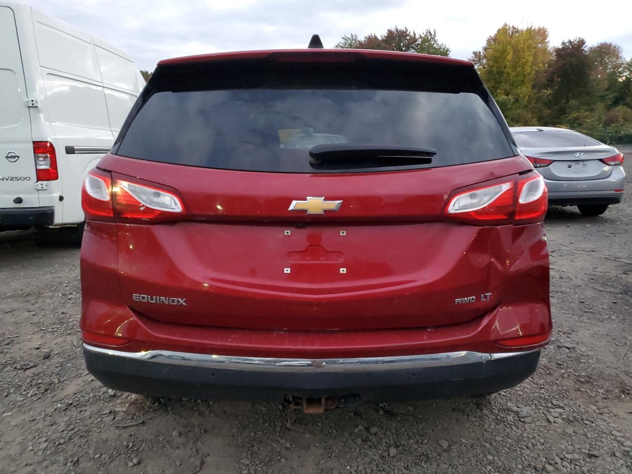 2018 Chevrolet Equinox VIN 3GNAXSEV7JS619048 Copart auction photo, rear end / minor dent/scratches damage thumbnail 6
